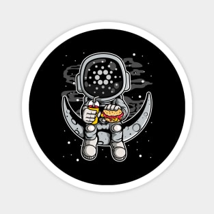 Astronaut Fastfood Cardano Crypto ADA Coin To The Moon Token Cryptocurrency Wallet Cardano HODL Birthday Gift For Men Women Kids Magnet